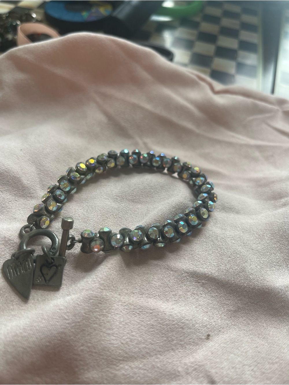 Otazu Iridescent Crystal Toggle Charm Bracelet - Women's Jewelry